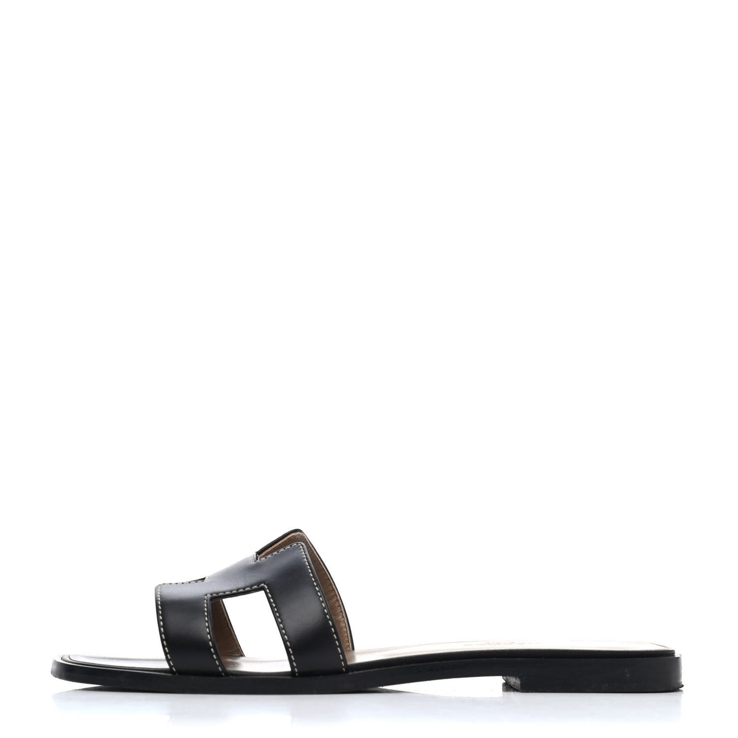 Box Calfskin Oran Sandals 36.5 Black