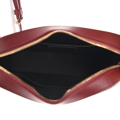 Saint Laurent Grain De Poudre Medium Classic Monogram Camera Bag Wine 5 of 6