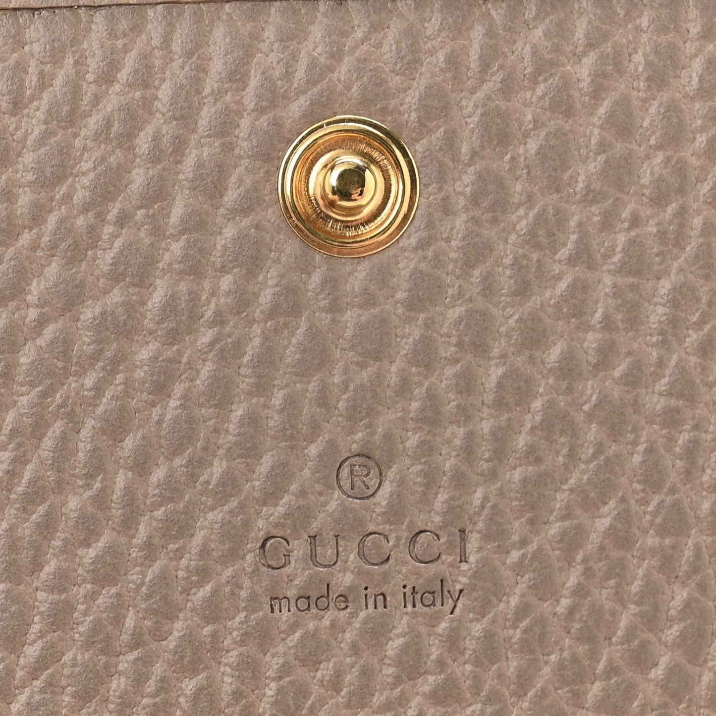 Pebbled Calfskin GG Marmont Card Case Porcelain Rose