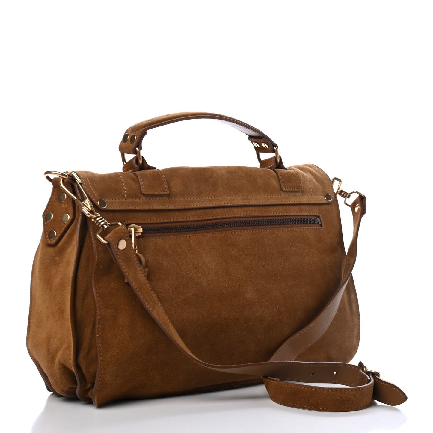 Suede Medium PS1 Satchel Tobacco