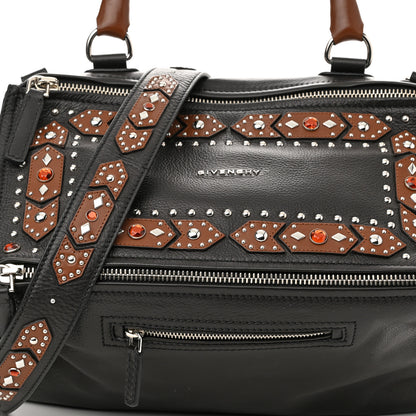 Givenchy Calfskin Studded Medium Studded Pandora Black Brown 8 of 11