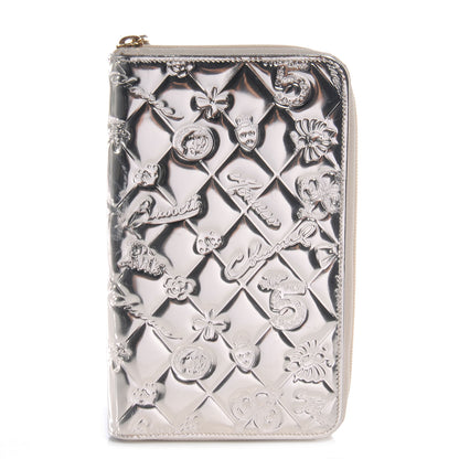 Chanel Patent Calfskin Lucky Symbols Zip Around Wallet Gold 1 of 8