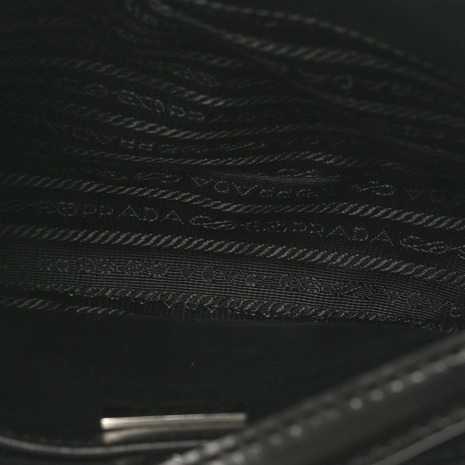 Prada Spazzolato Cleo Shoulder Bag Black 5 of 9