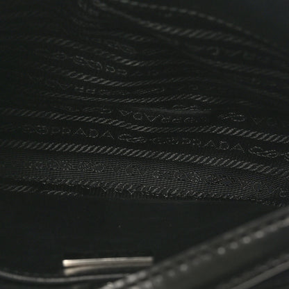 Prada Spazzolato Cleo Shoulder Bag Black 5 of 9