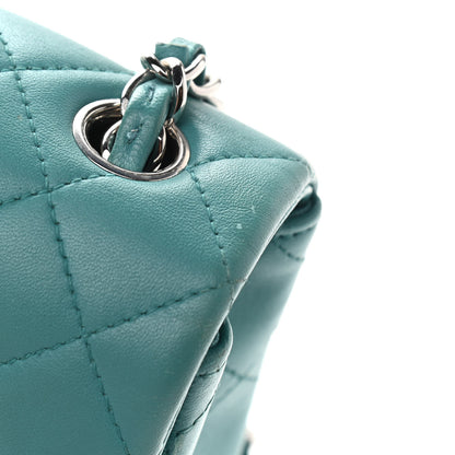 Chanel Lambskin Quilted Mini Rectangular Flap Turquoise 10 of 13