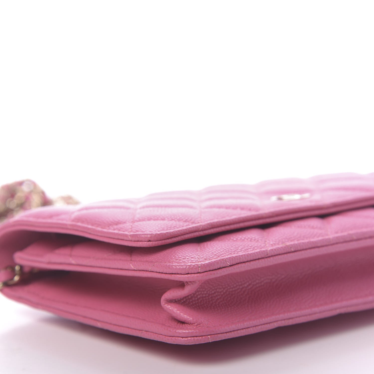 Chanel Caviar Quilted Wallet on Chain WOC Pink 6 of 11