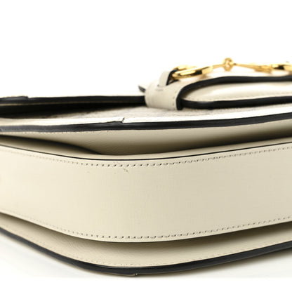 Gucci GG Supreme Monogram Horsebit 1955 Shoulder Bag Beige Mystic White 9 of 10