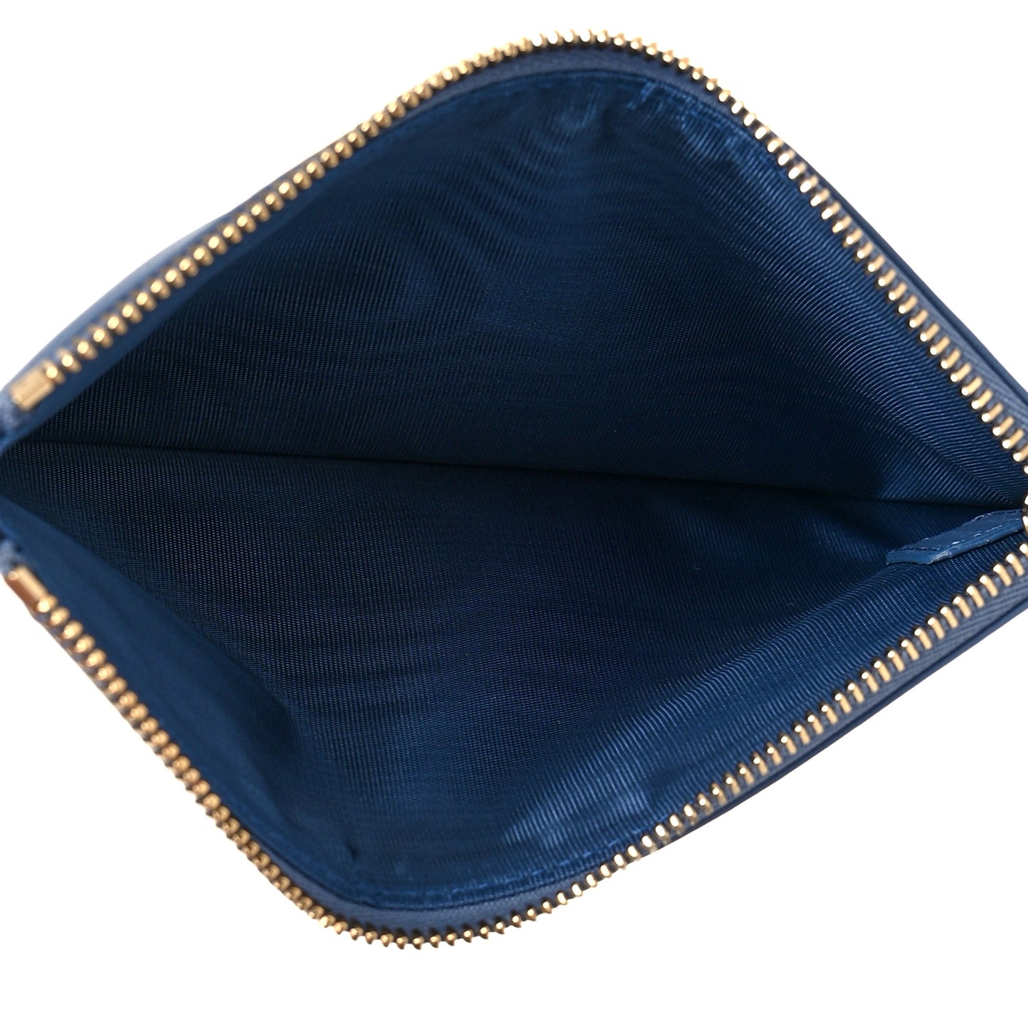 Satin Cannage Lady Dior Clutch Blue