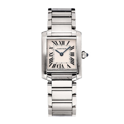 Cartier Stainless Steel 20mm Tank Francaise Quartz Watch 1 of 6
