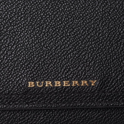 Burberry Grain Calfskin Continental Flap Wallet Black 11 of 11