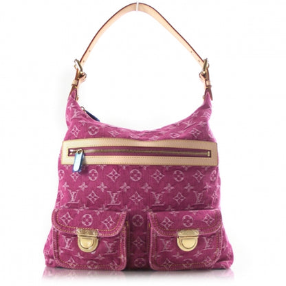 Louis Vuitton Denim Baggy GM Fuchsia 1 of 6
