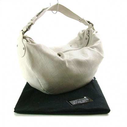 Chanel Quilted Diamond Stitch Hobo White 3 of 10