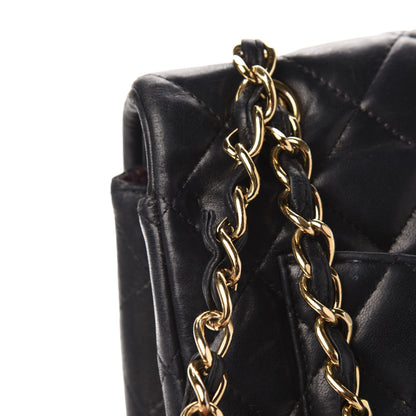 Chanel Lambskin Quilted Maxi Double Flap Black 16 of 18