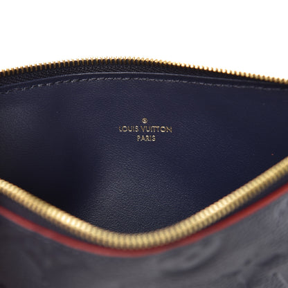 Louis Vuitton Empreinte Felicie Chain Wallet Zippered Insert Marine Rouge 6 of 6