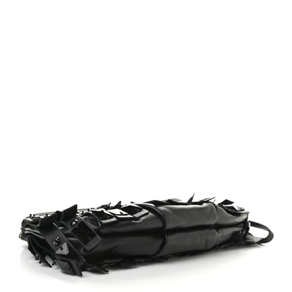 Prada Nappa Jeweled Fringe Wristlet Clutch Black 4 of 13