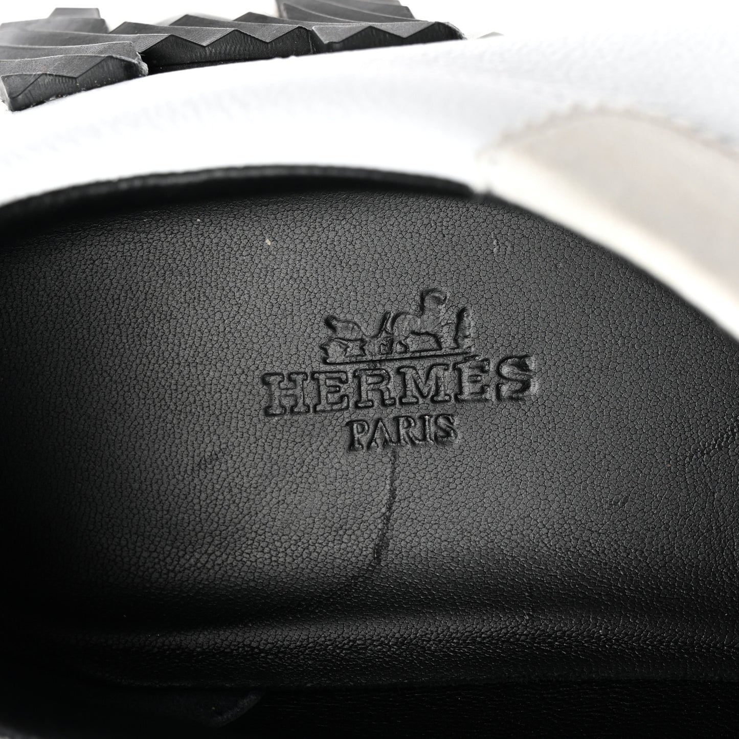 Goatskin Suede Goatskin Bouncing Sneakers 37 White Black