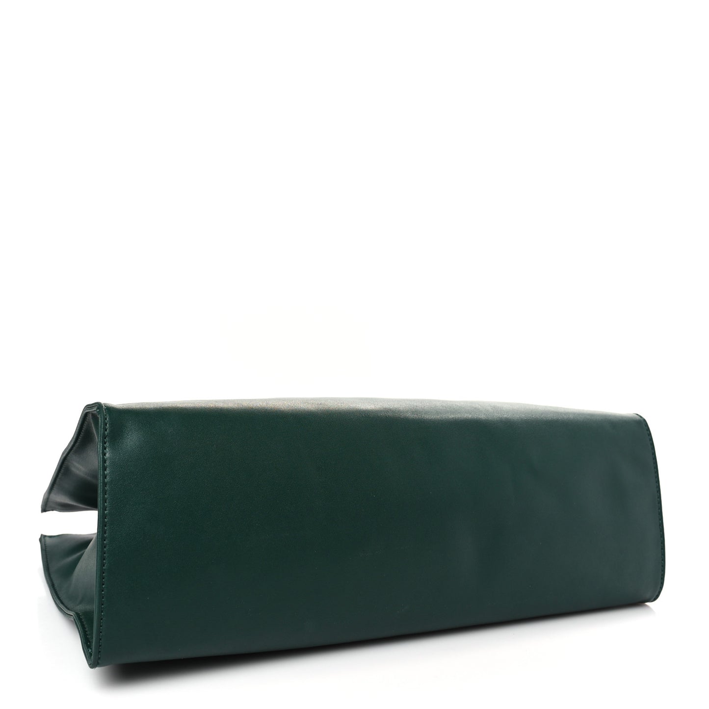 Vegan Leather Medium Shopping Bag Dark Olive
