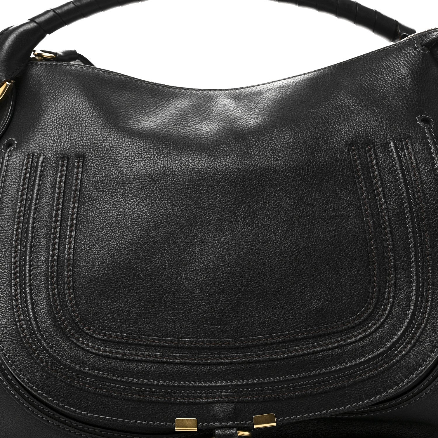 Chloe Calfskin Large Marcie Satchel Black 6 of 8