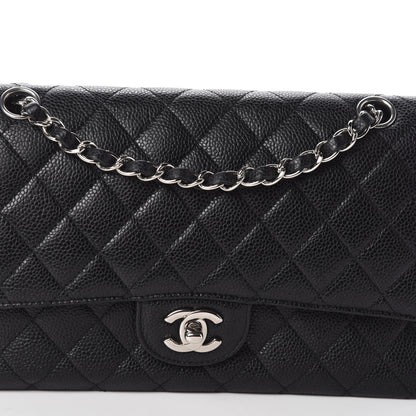 Chanel Caviar Quilted Medium Double Flap Black 8 of 10