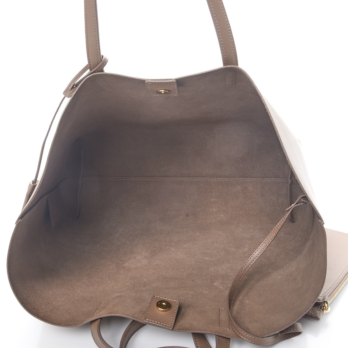Calfskin Large Shopping Tote Taupe