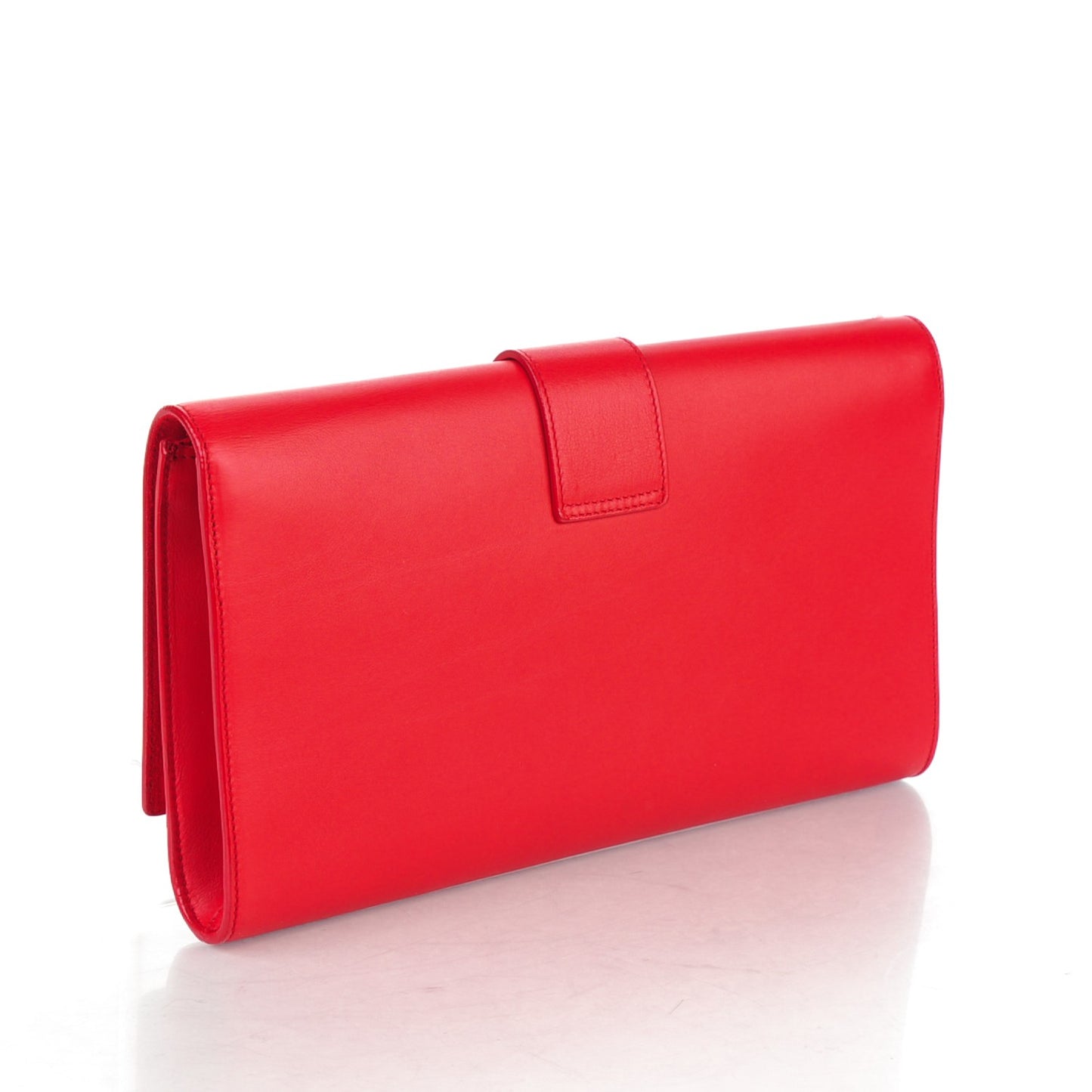 Calfskin Classic Y Ligne Clutch Red