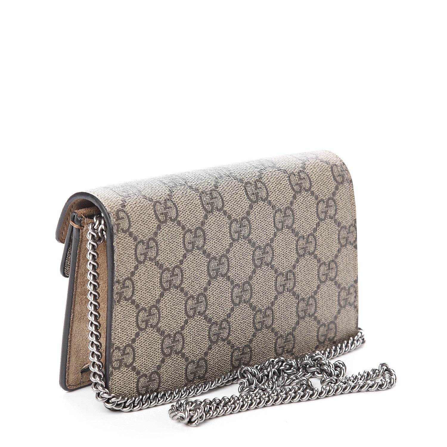 Gucci GG Supreme Monogram Super Mini Dionysus Shoulder Bag Taupe 2 of 7