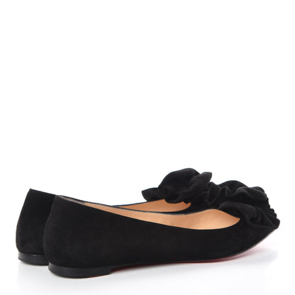 Christian Louboutin Veau Velours Anemosea Flats 36.5 Black 4 of 9