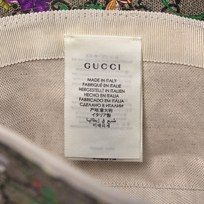 Gucci GG Supreme Monogram Flora Bucket Hat 58 White 8 of 8
