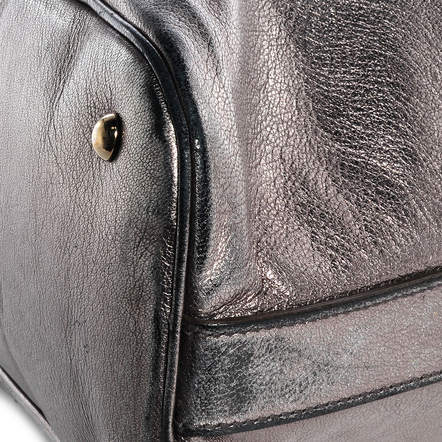 Saint Laurent Calfskin Oversized Muse Tote Silver 9 of 12