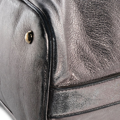 Saint Laurent Calfskin Oversized Muse Tote Silver 9 of 12