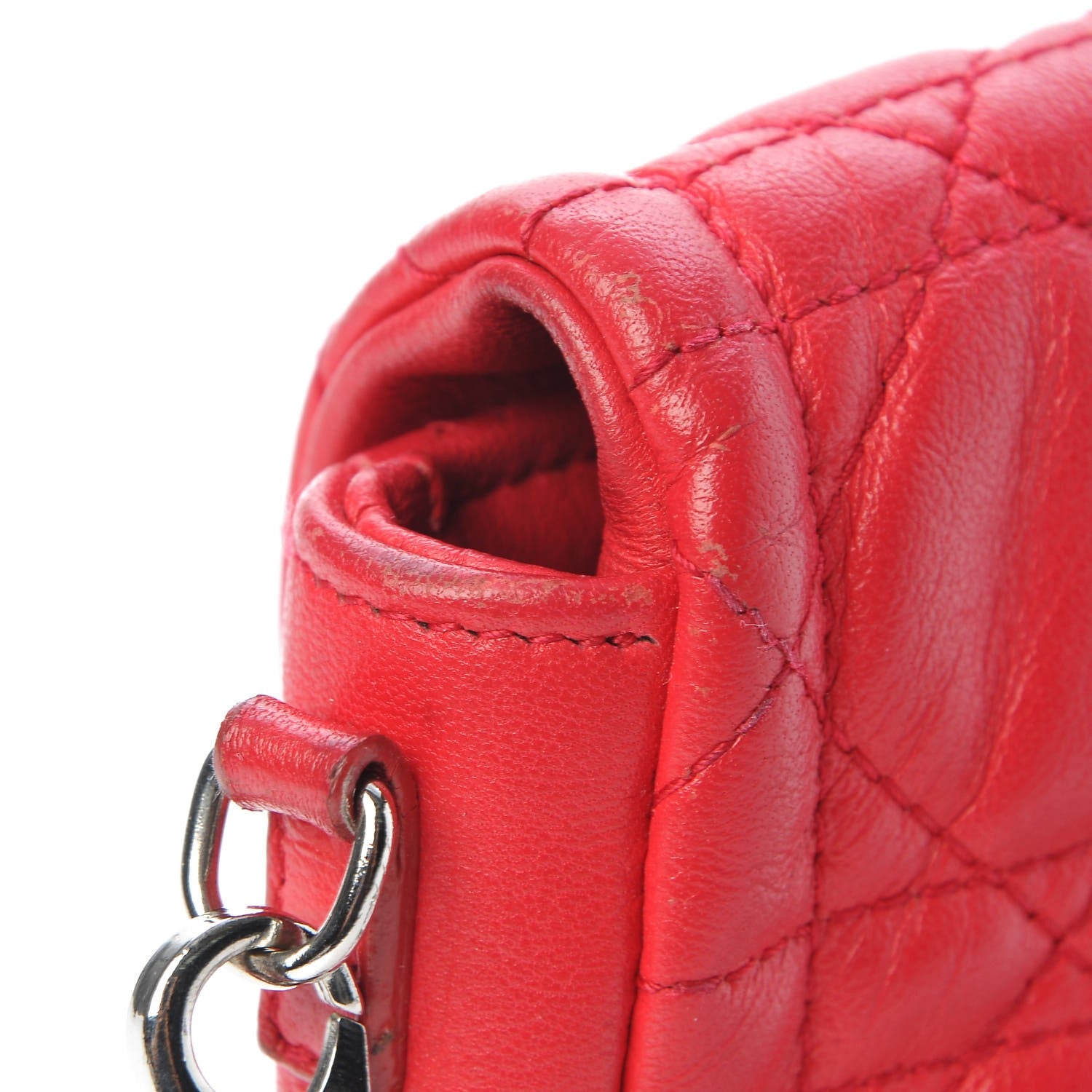 Christian Dior Lambskin Cannage New Lock Pouch Pink 13 of 14