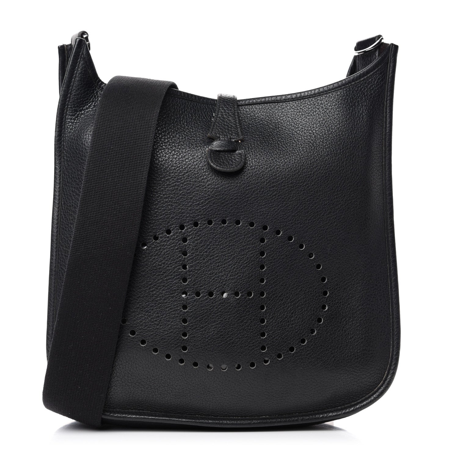Hermes Taurillon Clemence Evelyne II PM Black 1 of 10