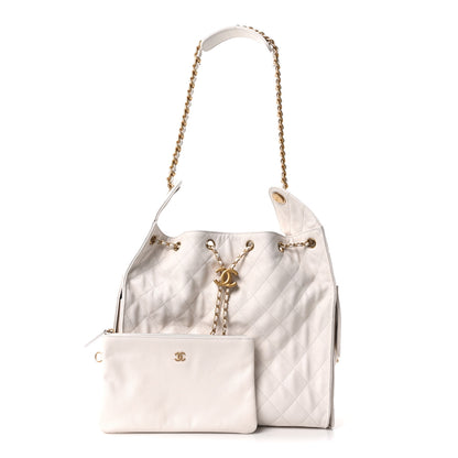 Chanel Caviar Quilted Medium Chanel 25 Handbag White 3 of 11