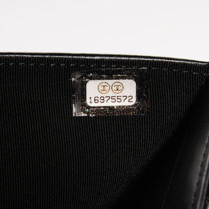 Chanel Patent Quilted Large Flap Wallet Black 8 of 8