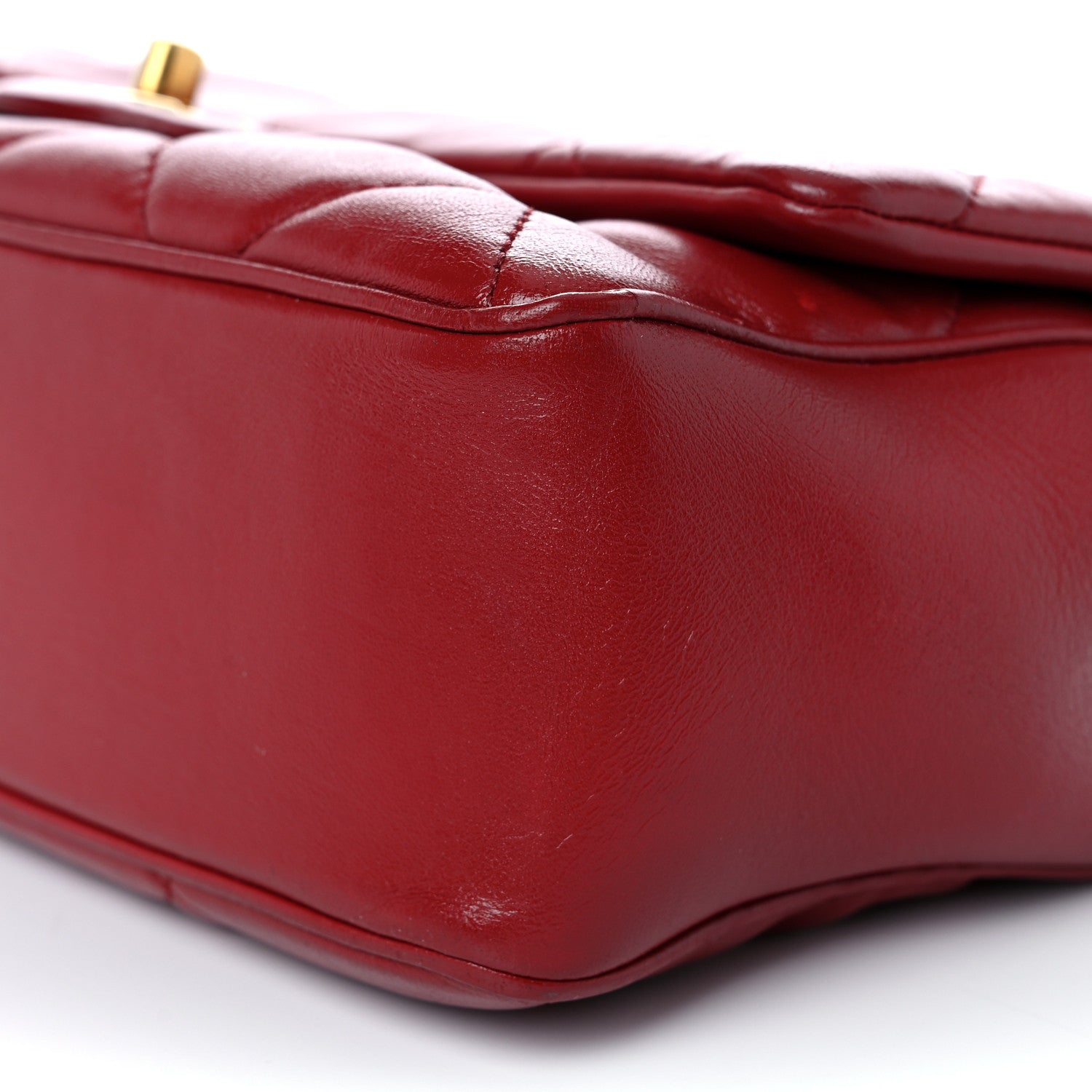 Chanel Lambskin Quilted Easy Carry Flap Red 10 of 10