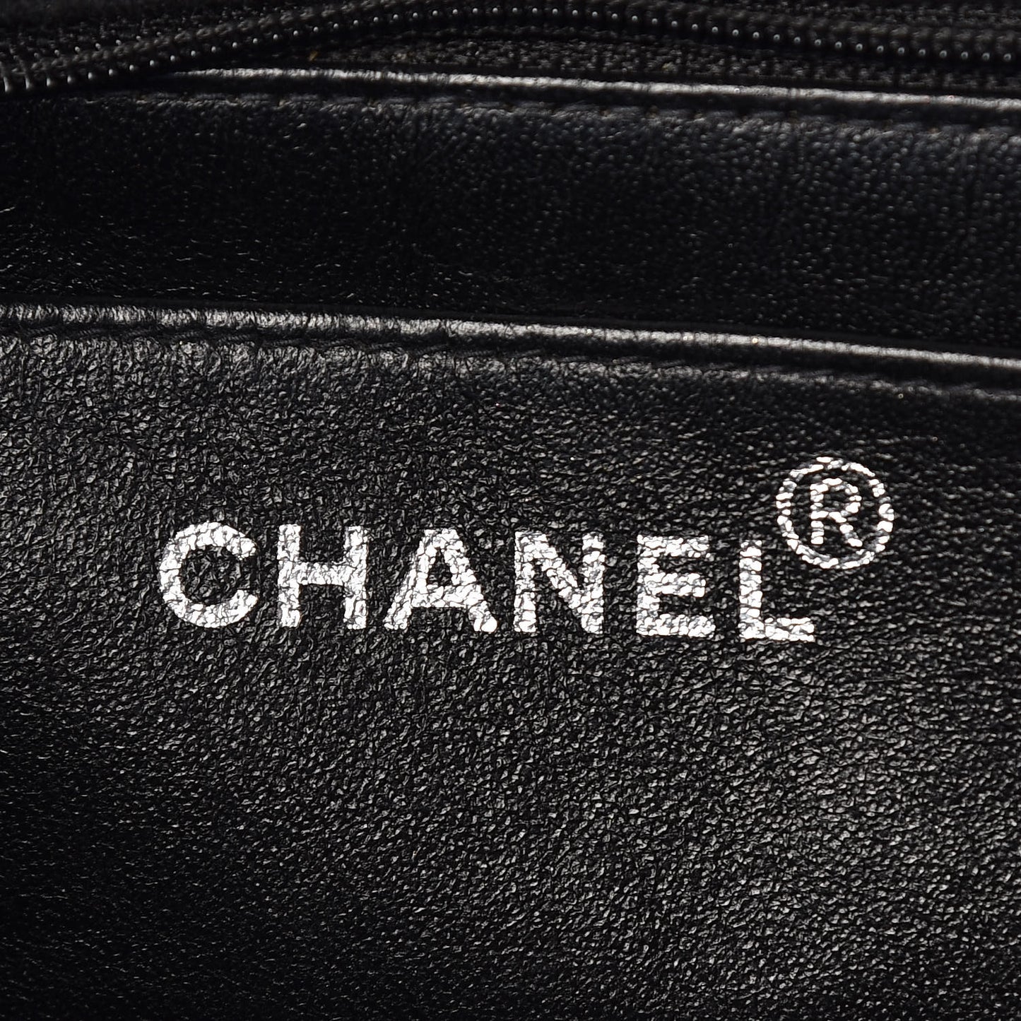 Canvas Quilted Coco ID Chain Bag Black