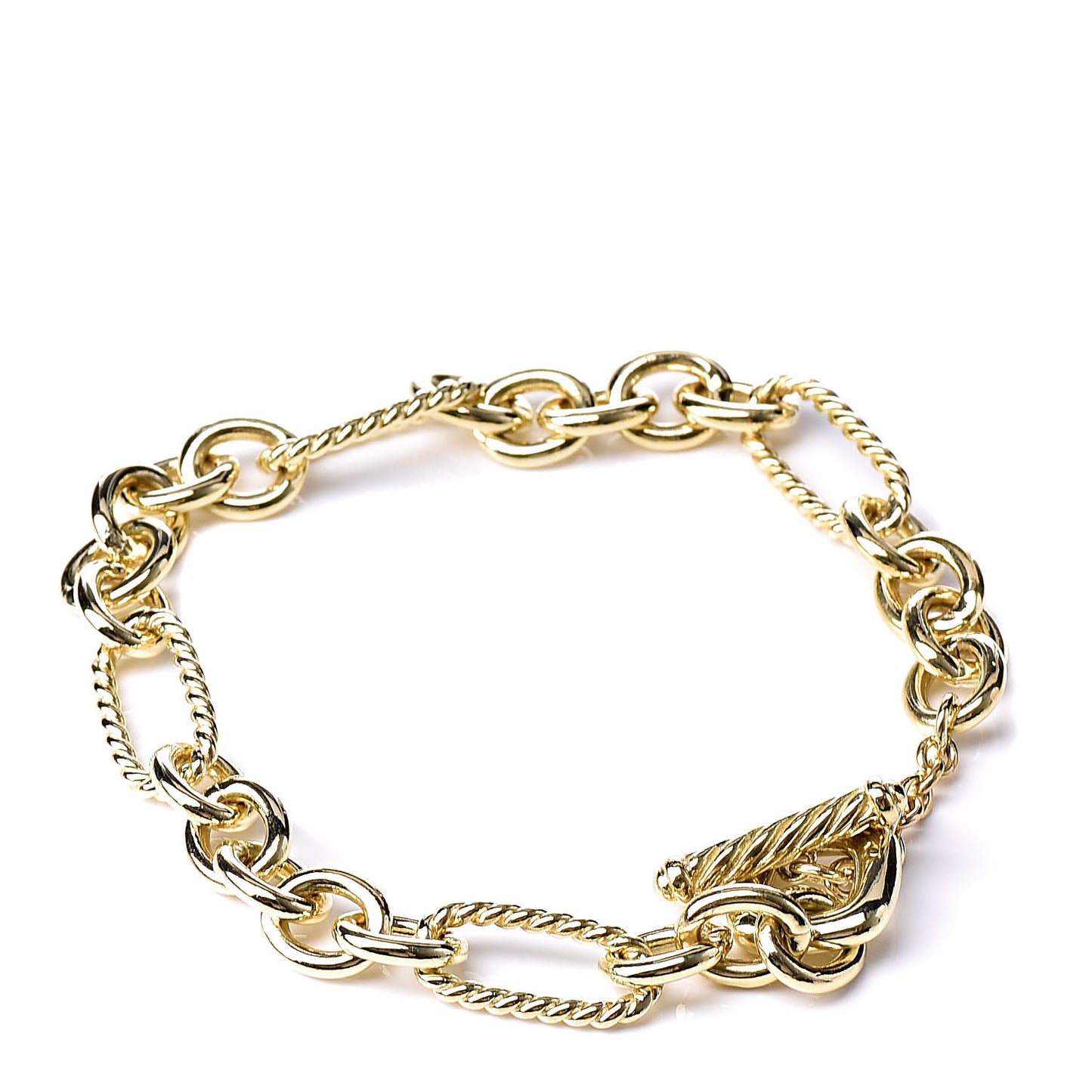 18K Yellow Gold Figaro Link Bracelet