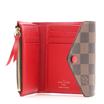 Louis Vuitton Damier Ebene Victorine Wallet Cherry 5 of 7