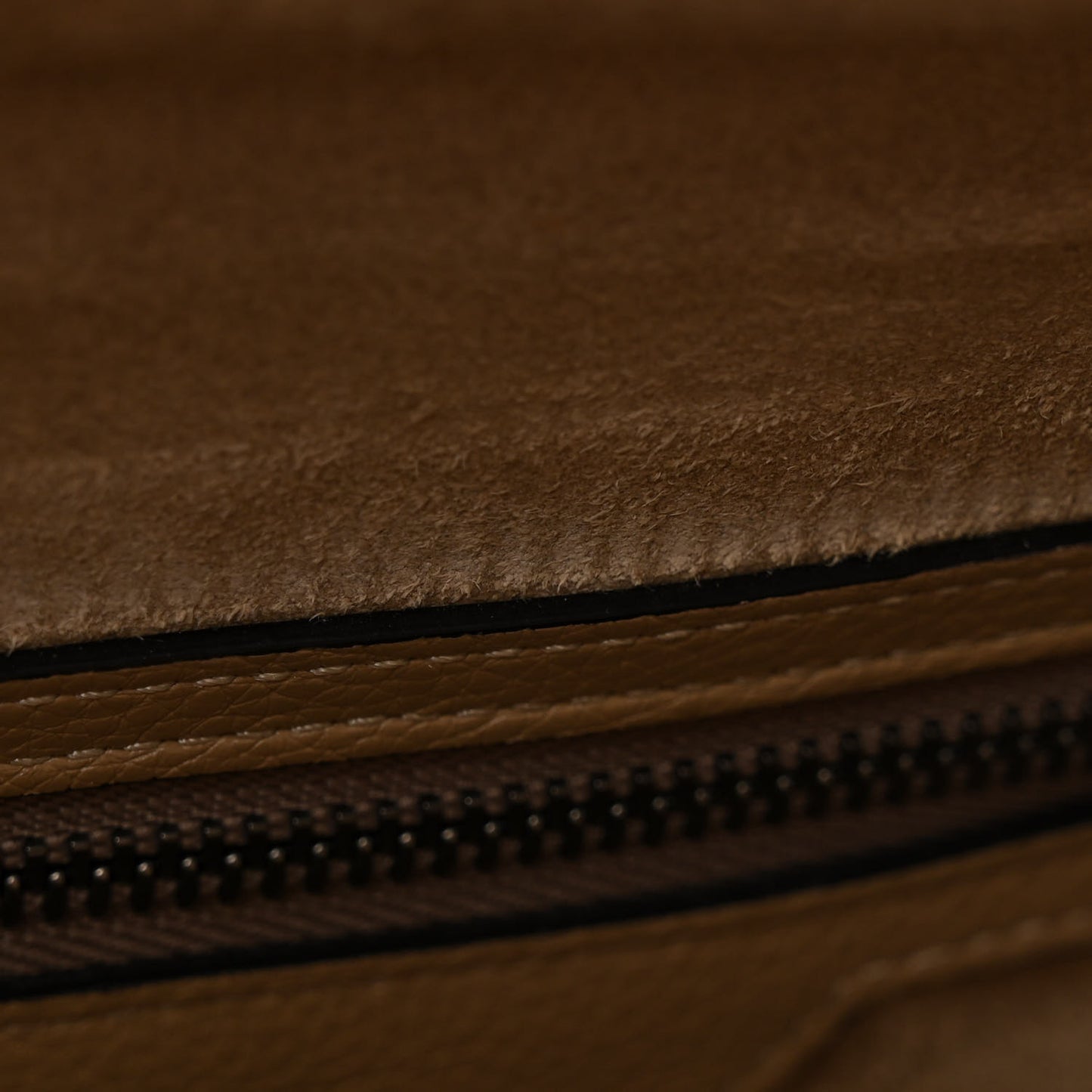 Drummed Calfskin Micro Luggage Dune