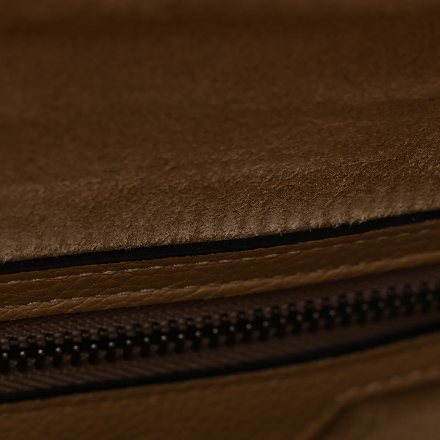 Celine Drummed Calfskin Micro Luggage Dune 15 of 15