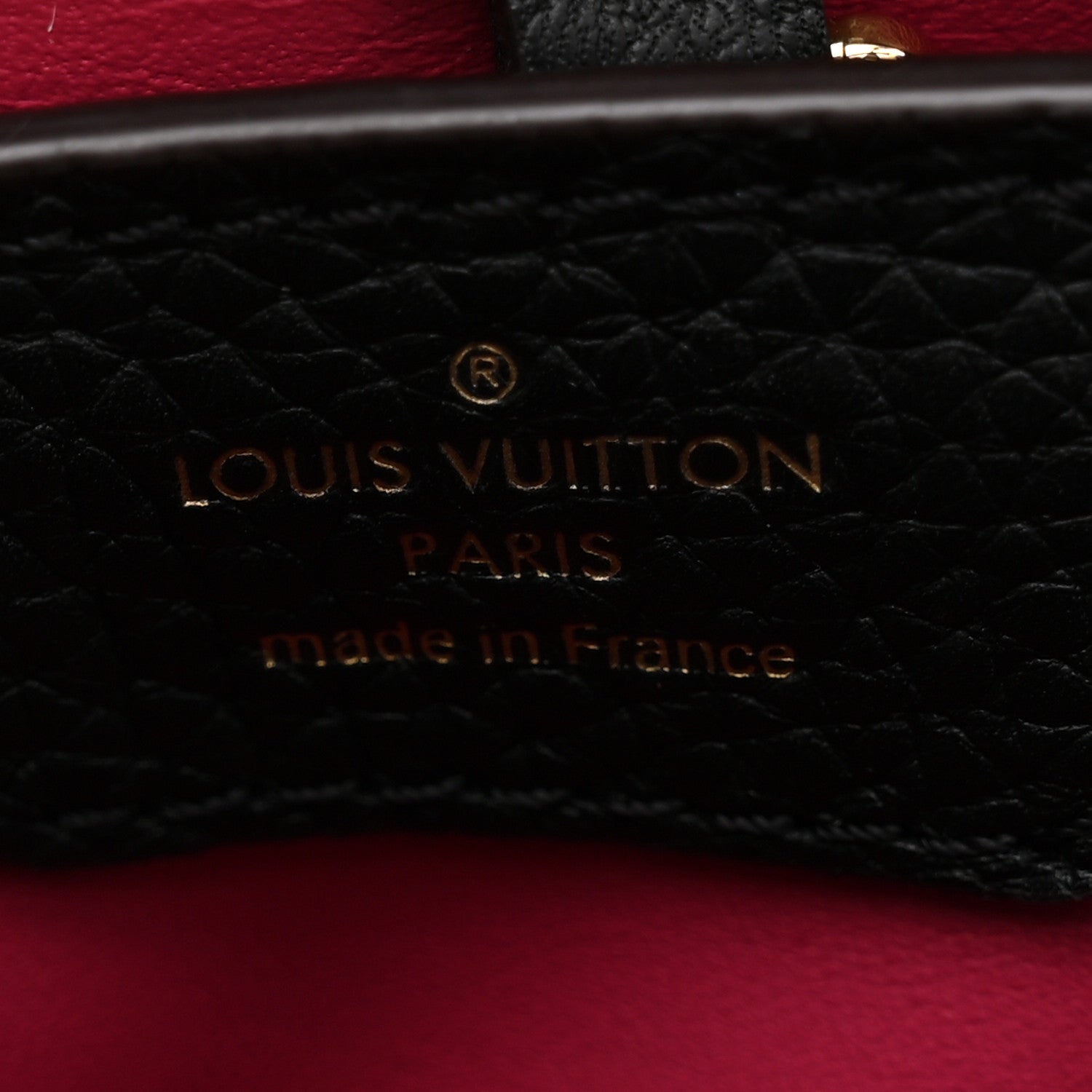 Louis Vuitton Taurillon Capucines BB Black 6 of 9
