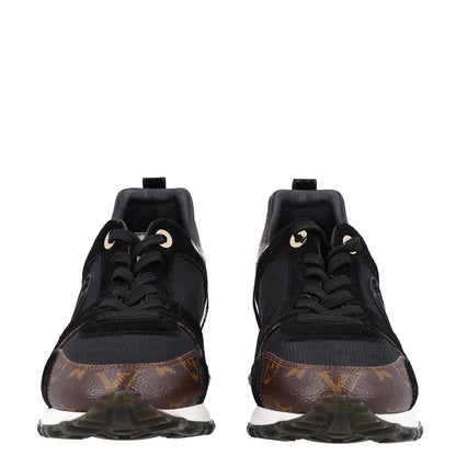 Louis Vuitton Suede Monogram Run Away Sneakers 38.5 Black 3 of 9