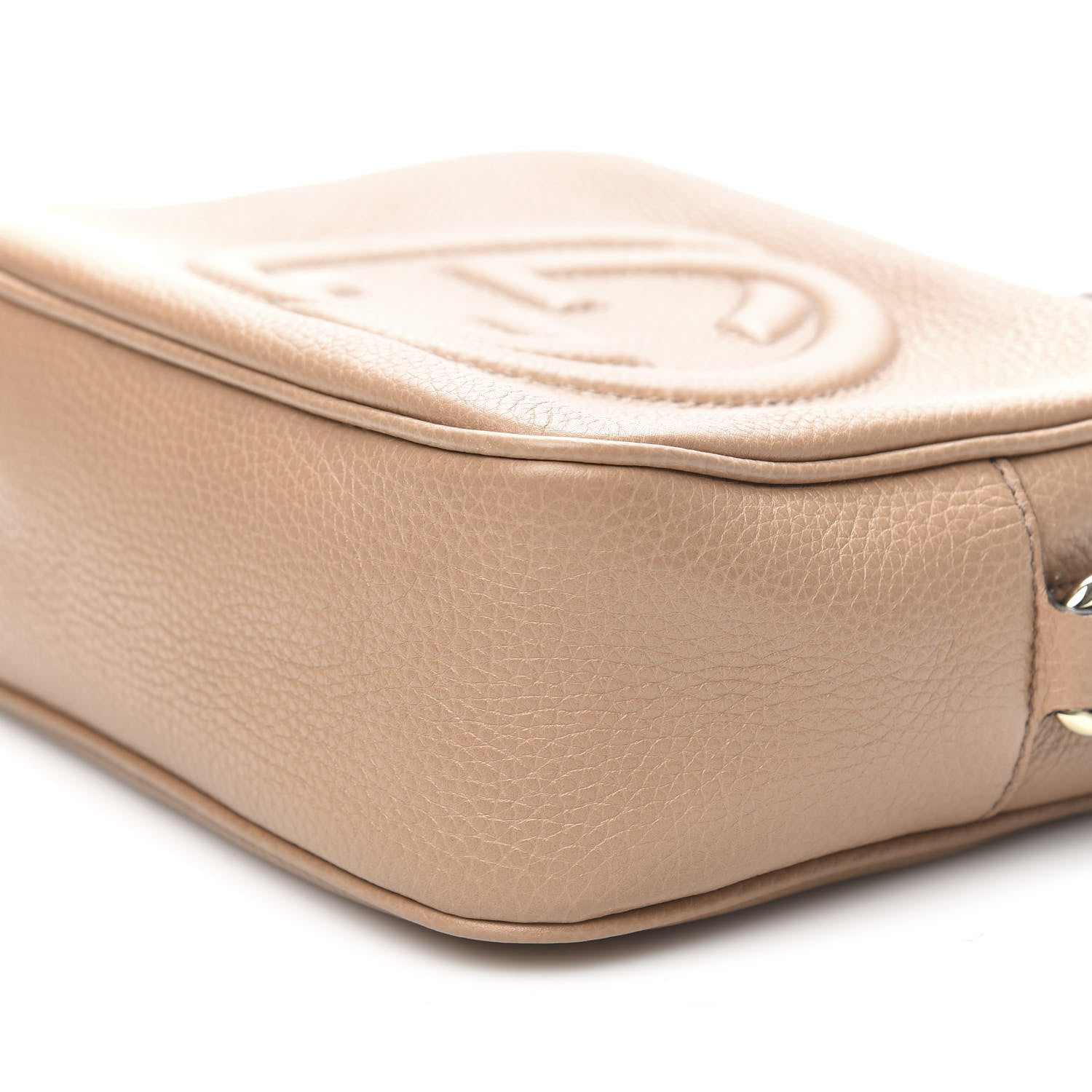 Gucci Pebbled Calfskin Small Soho Disco Bag Camelia 9 of 10