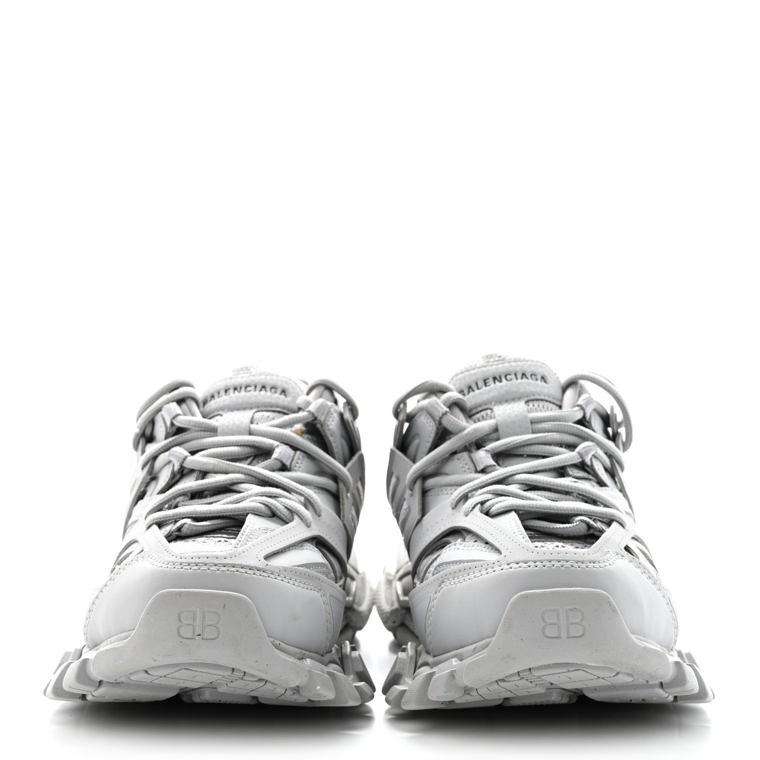 Balenciaga Mesh Rubber Womens Track Sneakers 38 Balenciaga Grey 2 of 8