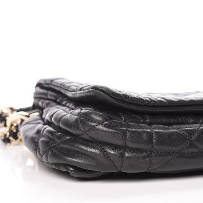 Christian Dior Lambskin Cannage Medium Delidior Flap Bag Black 11 of 12