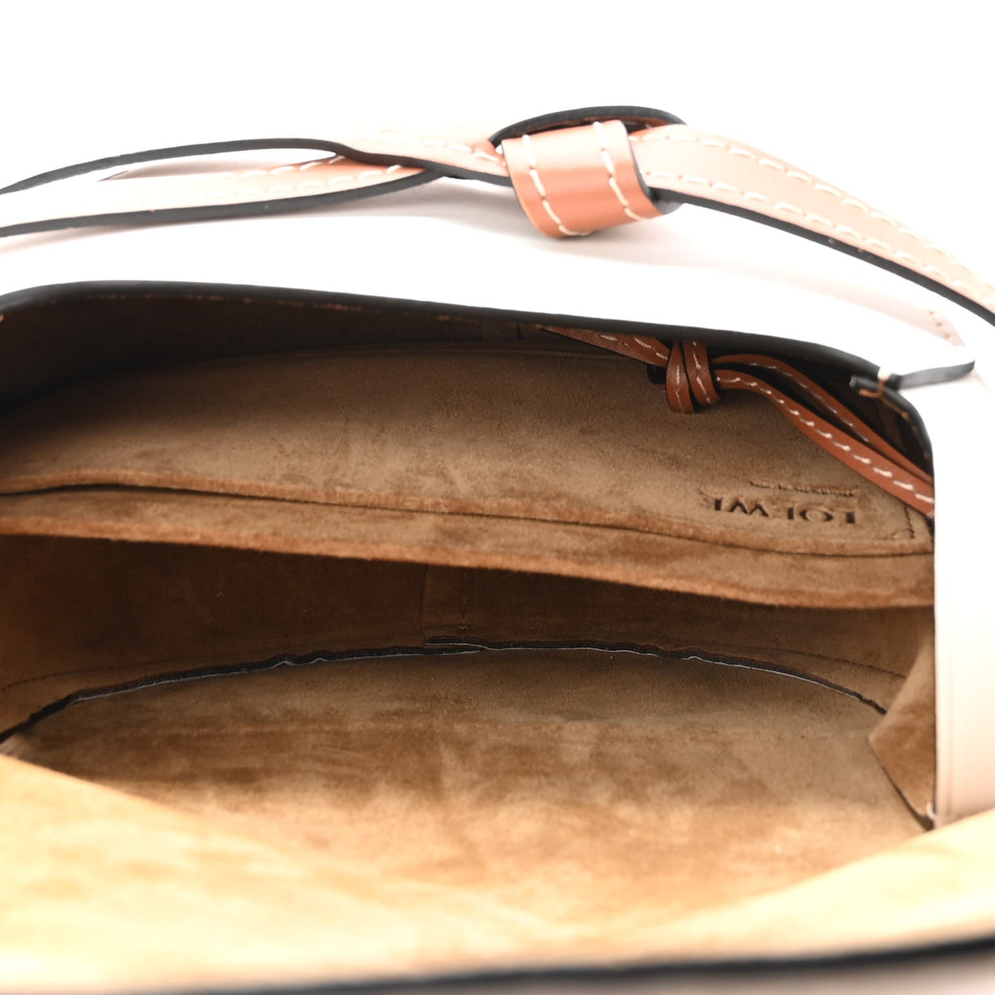 Calfskin Small Gate Crossbody Bag Ghost Light Ghost