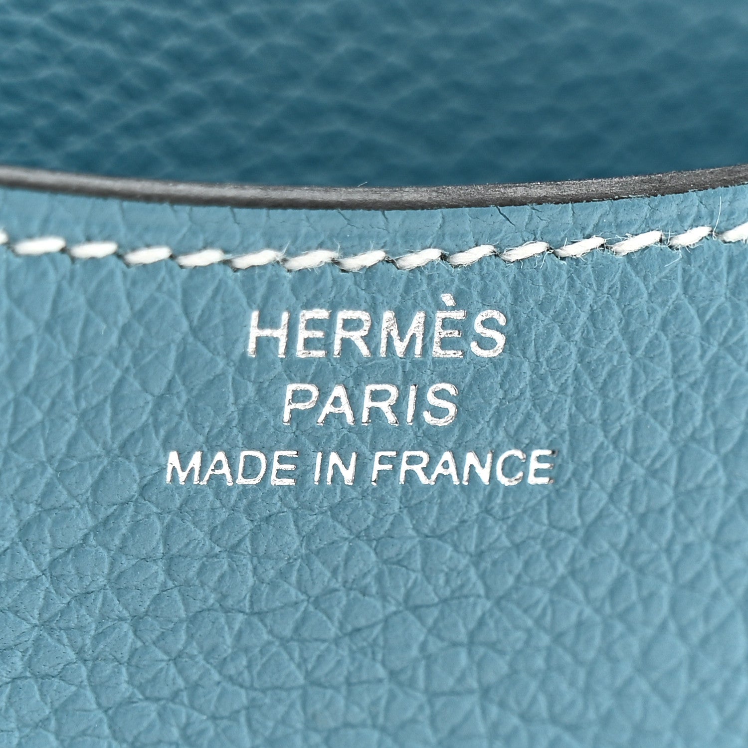 Hermes Evercolor Constance Slim Wallet Blue Jean 7 of 9