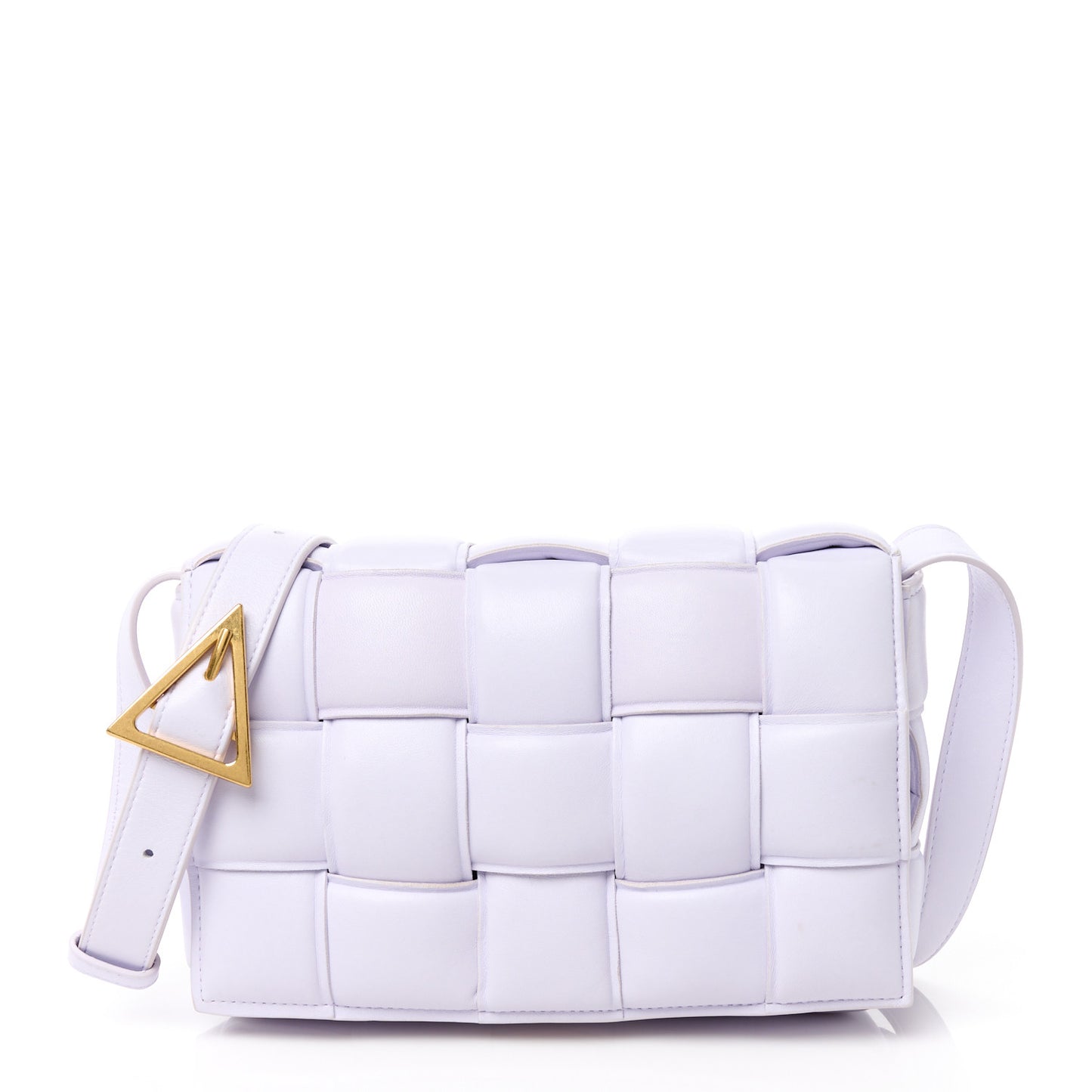 Nappa Maxi Intreccio Padded Cassette Crossbody Bag Mirth Washed