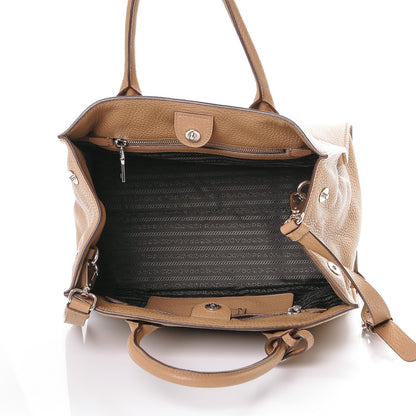 Prada Vitello Daino Tote Sesamo 5 of 6