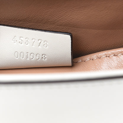 Gucci Nappa Pearl Studded Mini Queen Margaret Broadway Shoulder Bag Mystic White 7 of 9